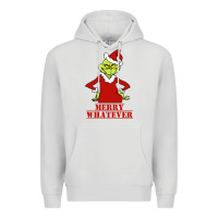 Dove Grey Merry Whatever Grinch Premium Hoodie - artisFamous