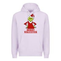 Lilac Merry Whatever Grinch Premium Hoodie - artisFamous