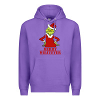 Purple Merry Whatever Grinch Premium Hoodie - artisFamous