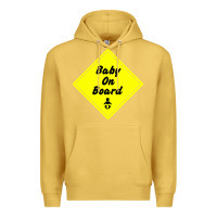 Antique Gold baby on board Premium Hoodie - artisFamous