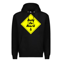 Black baby on board Premium Hoodie - artisFamous