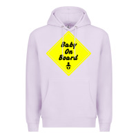 Lilac baby on board Premium Hoodie - artisFamous