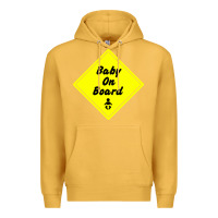 Mustard baby on board Premium Hoodie - artisFamous