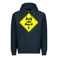 Navy baby on board Premium Hoodie - artisFamous