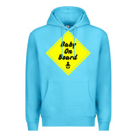 Ocean Blue baby on board Premium Hoodie - artisFamous