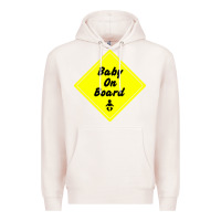 Pale Pink baby on board Premium Hoodie - artisFamous