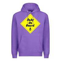 Purple baby on board Premium Hoodie - artisFamous