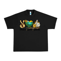 Black Peace Love Ducks Urban Heavy Tee - LillyAllenDesigns