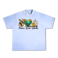 Grape Ice Peace Love Ducks Urban Heavy Tee - LillyAllenDesigns