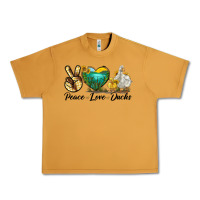 Peanut Butter Peace Love Ducks Urban Heavy Tee - LillyAllenDesigns