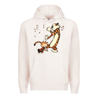 Pale Pink calvin dance party Premium Hoodie - artisFamous