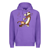 Purple calvin dance party Premium Hoodie - artisFamous