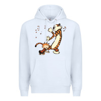 White calvin dance party Premium Hoodie - artisFamous