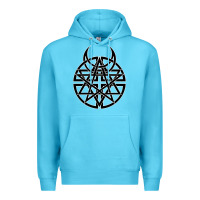 Ocean Blue disturbed 1 Premium Hoodie - artisFamous