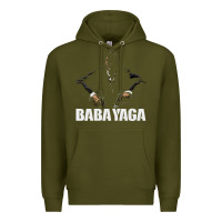 Army Green baba yaga Premium Hoodie - artisFamous