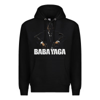 Black baba yaga Premium Hoodie - artisFamous