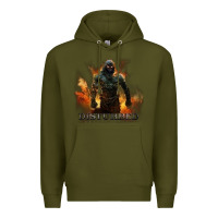 Army Green disturbed 8 Premium Hoodie - artisFamous