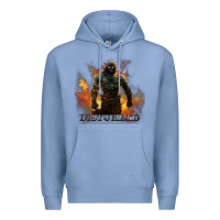 Colony Blue disturbed 8 Premium Hoodie - artisFamous