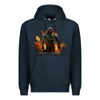 Navy disturbed 8 Premium Hoodie - artisFamous