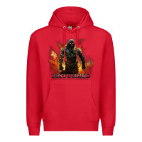 Red disturbed 8 Premium Hoodie - artisFamous