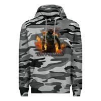 Slate Camo disturbed 8 Premium Hoodie - artisFamous