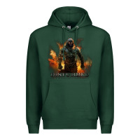 Sports Green disturbed 8 Premium Hoodie - artisFamous