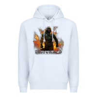 White disturbed 8 Premium Hoodie - artisFamous