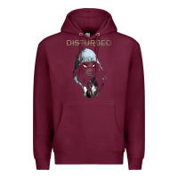 Burgundy disturbed 10 Premium Hoodie - artisFamous