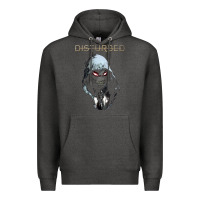 Charcoal Heather disturbed 10 Premium Hoodie - artisFamous