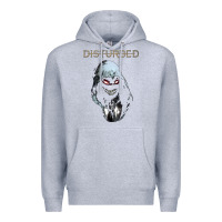 Heather Grey disturbed 10 Premium Hoodie - artisFamous