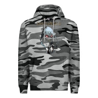 Slate Camo disturbed 10 Premium Hoodie - artisFamous