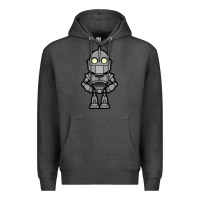 Charcoal Heather iron giant Premium Hoodie - artisFamous
