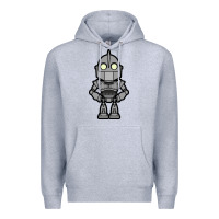 Heather Grey iron giant Premium Hoodie - artisFamous