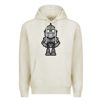 Oatmeal Heather iron giant Premium Hoodie - artisFamous
