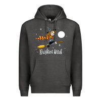 Charcoal Heather brightest witch Premium Hoodie - artisFamous