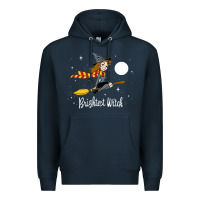 Navy brightest witch Premium Hoodie - artisFamous