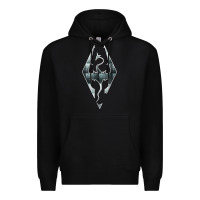 Black skyrim Premium Hoodie - artisFamous