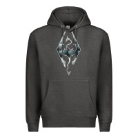 Charcoal Heather skyrim Premium Hoodie - artisFamous
