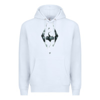 White skyrim Premium Hoodie - artisFamous