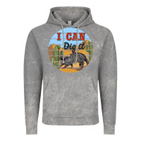 Cloud Rock i can dig it armadillo Vintage Hoodie - BarkalooDesign