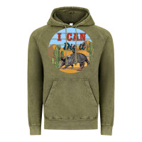 Vintage Olive i can dig it armadillo Vintage Hoodie - BarkalooDesign