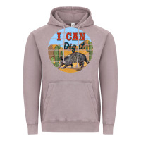 Vintage Zinc i can dig it armadillo Vintage Hoodie - BarkalooDesign