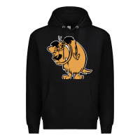 Black smile mumbly muttley dog Premium Hoodie - artisFamous