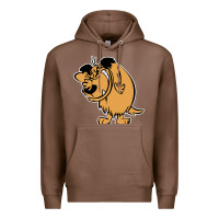 Chestnut smile mumbly muttley dog Premium Hoodie - artisFamous