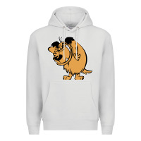 Dove Grey smile mumbly muttley dog Premium Hoodie - artisFamous