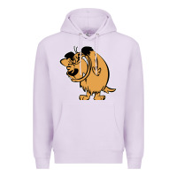Lilac smile mumbly muttley dog Premium Hoodie - artisFamous