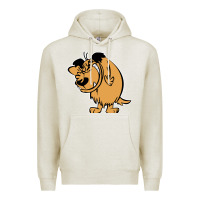 Oatmeal Heather smile mumbly muttley dog Premium Hoodie - artisFamous