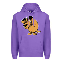 Purple smile mumbly muttley dog Premium Hoodie - artisFamous