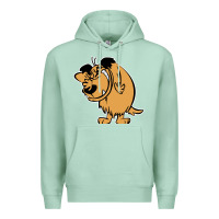 Seafoam smile mumbly muttley dog Premium Hoodie - artisFamous