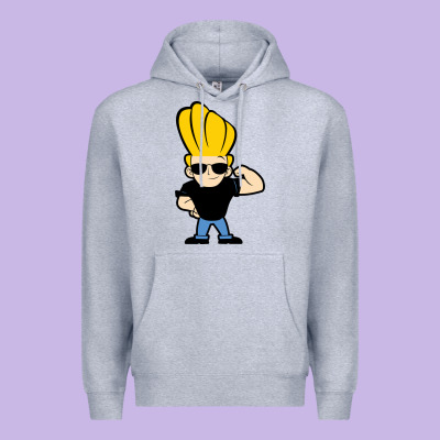 Johnny Bravo Chibi Premium Hoodie Designed By Artisfamous